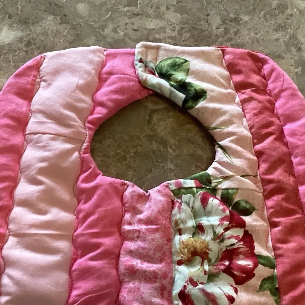 NWT. Hand Crafted Reversible Quilted Baby Bib